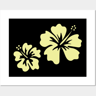 Hibiscus yellow Posters and Art